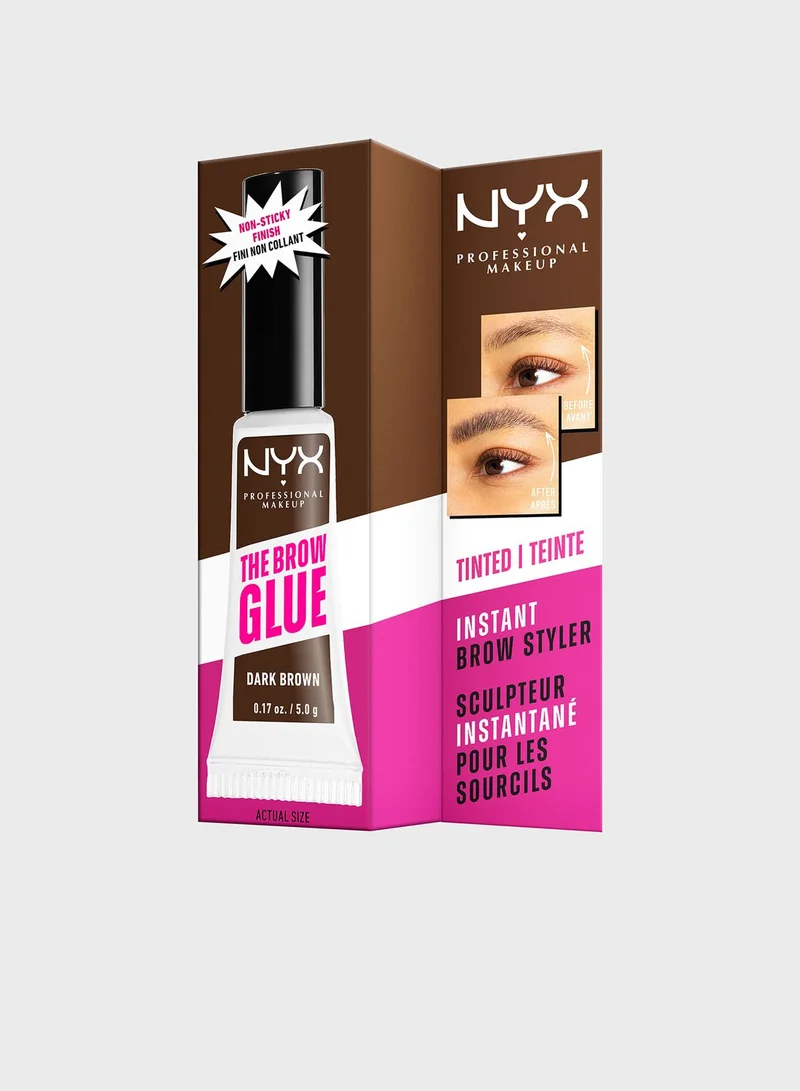 NYX PROFESSIONAL MAKEUP The Brow Glue Instant Brow Styler - 04 Dark Brown