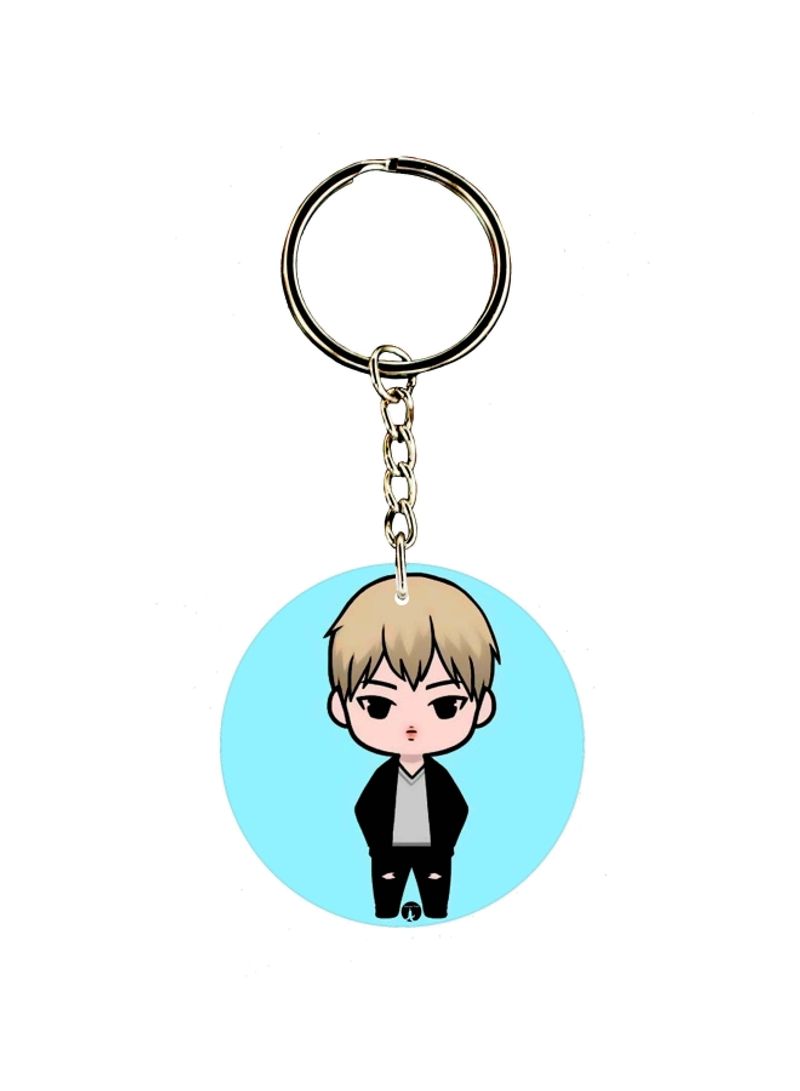 RKN Cartoon Boy Printed Keychain
