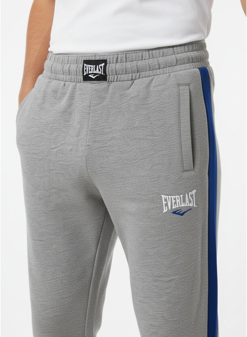 EVERLAST Men's Jogger Pants – Grey Sweatpants with Inner Drawstring & Side Stripe - Image 2