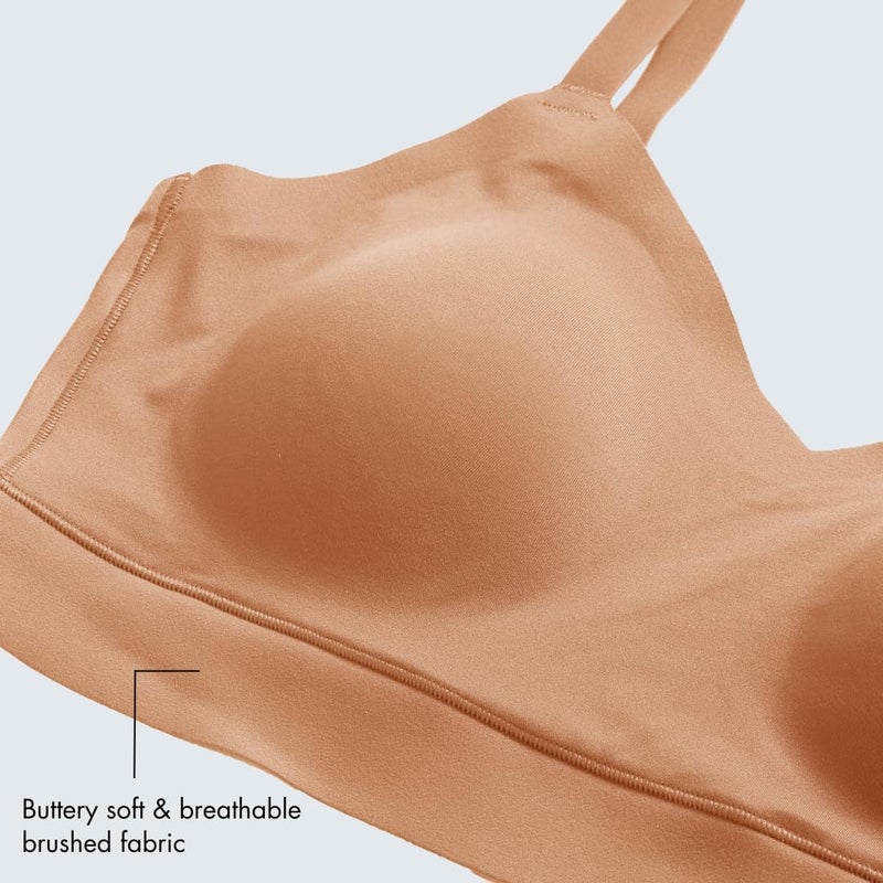 Floatley Cozy Adjustable Bra Comfort Wirefree Seamless Bra with Embedded Pad for Women Size L - Image 4