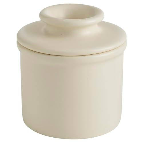 Butter Bell - The Original Butter Bell Crock by L. Tremain, a Countertop French Ceramic Butter Dish Keeper for Spreadable Butter, French Ceramic Butter Dish Keeper, Specialty (Ivory Matte) - Image 1