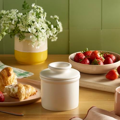 Butter Bell - The Original Butter Bell Crock by L. Tremain, a Countertop French Ceramic Butter Dish Keeper for Spreadable Butter, French Ceramic Butter Dish Keeper, Specialty (Ivory Matte) - Image 2