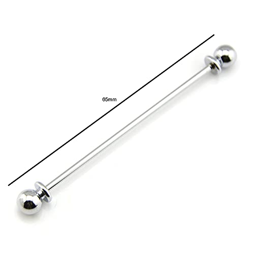 lasenersm 2-Piece Collar Pin & Bar Set - Shirt Collar Tie Pins for Men - Wedding & Business (Silver, Golden) - Image 2