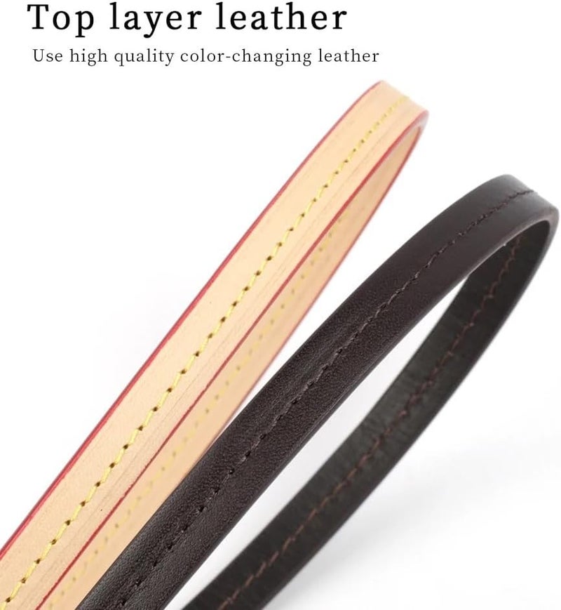 Shoulder Strap 38cm 55cm Detachable Bag Handle Replacement Bag Strap Genuine Leather Shoulder Strap Bag Part & Accessories Fashion Strap Handbags Strap(Black,38cm) - Image 3