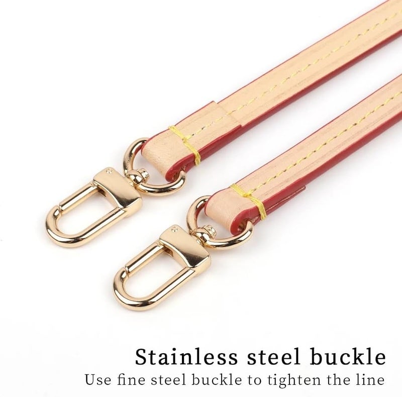 Shoulder Strap 38cm 55cm Detachable Bag Handle Replacement Bag Strap Genuine Leather Shoulder Strap Bag Part & Accessories Fashion Strap Handbags Strap(Black,38cm) - Image 5