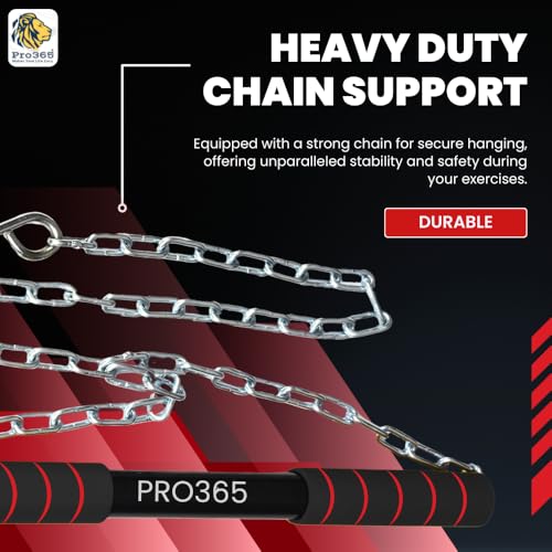 PRO365 Rotational Chin Up Bar | Monkey Bar | In Room Kids Hanging Rod | Height Growth | Heavy Duty Chain | Home Gym Equipment | - Image 4