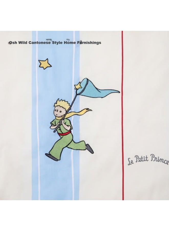tbh Tianxiepai Home Air Conditioning Quilt, Little Prince Chasing Stars, 60-count Tencel Printed Cooling Summer Quilt, Double Bed Quilt, 220x240cm - Image 1