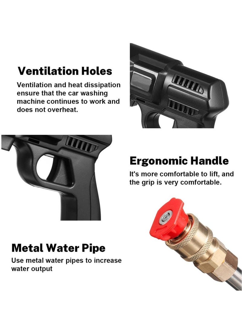 ELTRAZONE 48 V Wireless High Pressure Car Wash Water Gun Portable High Pressure Washer Washing Auto Spray Garden Tool  - Image 4