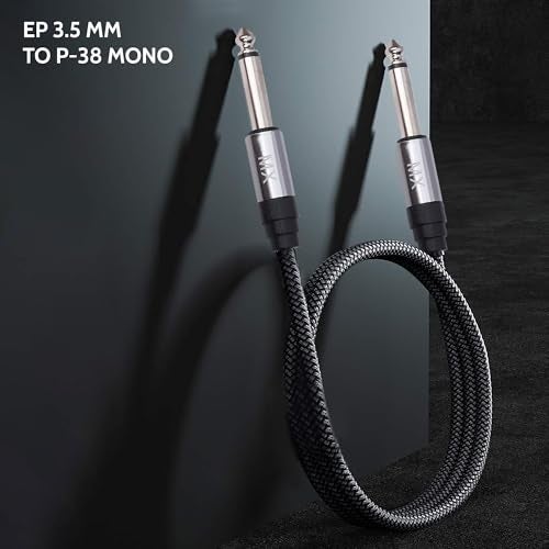 MX 6.35 mm (P-38) Mono Guitar & Instrument Cable — 1.5 m | Durable Shielded Audio Cable for Guitar, Keyboard, Amplifier, Mixer & Studio Use - Image 5