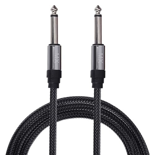 MX 6.35 mm (P-38) Mono Guitar & Instrument Cable — 1.5 m | Durable Shielded Audio Cable for Guitar, Keyboard, Amplifier, Mixer & Studio Use - Image 1