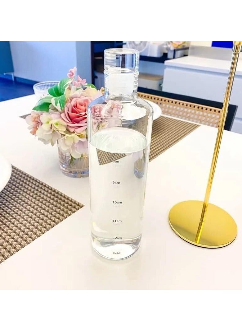 Generic Water Bottle with Time Markings & Leak-Proof Lid – Sports & Daily Use Hydration Bottle - multicolor - Image 2