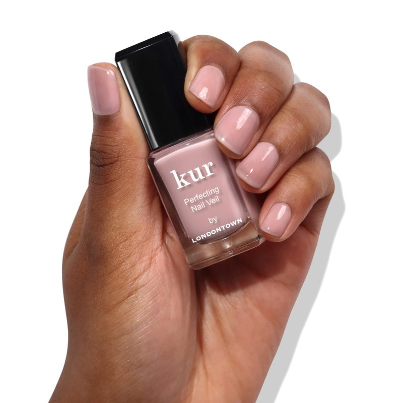 LONDONTOWN Perfecting Nail Veil, Sheer, Buildable Nail Tint Plus Nail Strengthener, Hydrates & Conditions Nails, #4 Dusty Rose Tint, 0.4 Fl Oz - Image 5
