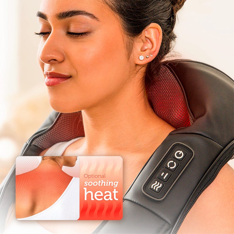 COMFIER Shiatsu Neck and Shoulder Massager,2025 Christmas Gifts for Mom Dad,White Elephant Gifts for Adults,Deep Kneading Massage Pillow with Heat, Back Massager, Pillow Massage, Black - Image 5