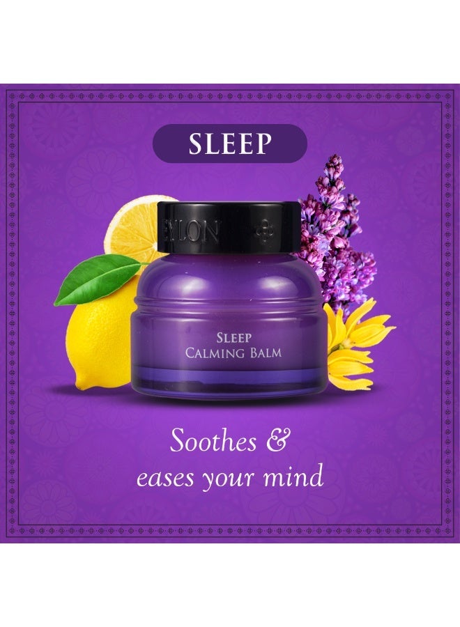spa ceylon Sleep Calming Balm, Natural Sleep Aid With Lavender & Ylang Ylang, Soothing Body Balm For Bedtime Routine, Suitable For All Skin Types,25g - Image 3
