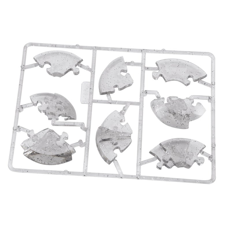 3D Crystal Blocks Translucent DIY Puzzle Blocks SaturnShaped Toy Grey - Image 5