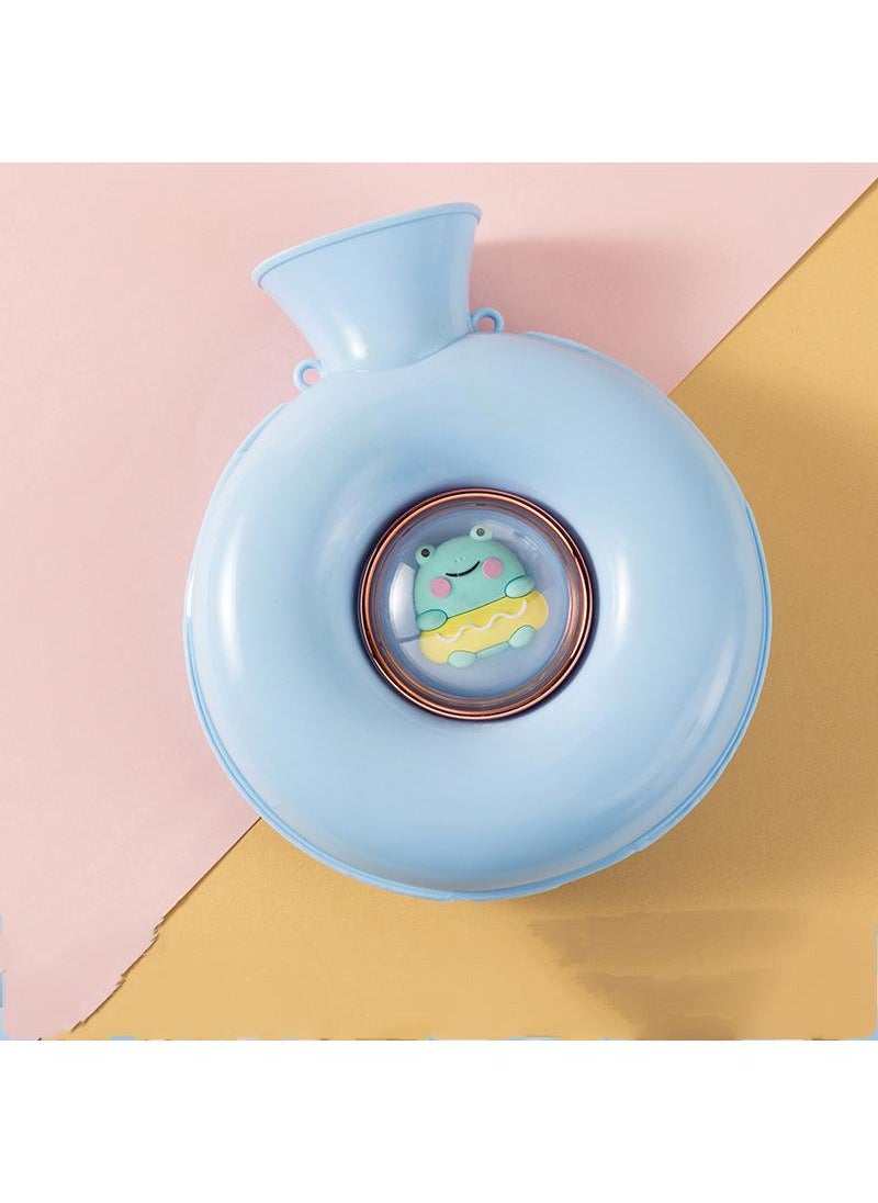 Y&D Doughnut Warm Water Bag Mini Portable Hot Hand Bag Waterflooding PVC Bag 600ml  - Image 1