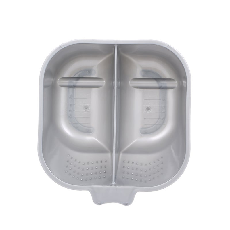 Hair Dye Bowl: Dual-Compartment Design + High-Quality Durable Plastic - Precise Inner Measuring Lines Portable Mixing Bowl for Salon Professionals and DIY Hair Coloring At Home - Image 1