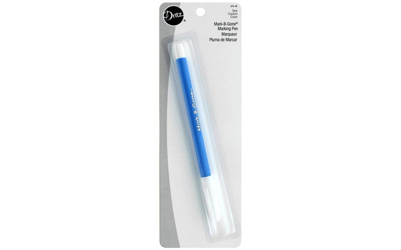 Dritz 676-60 Mark-B-Gone Marking Pen, Blue, 8.75 x 2.88 x 0.5, 1 Count (Pack of 1)