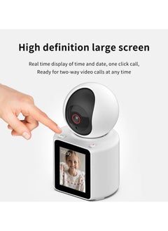 FARROBIZZ Two-Way Video Calling Camera with 2.8 inch HD Screen, 1080P Indoor Home Security Camera, Indoor Home Nanny Camera, Pet Camera, Dog Camera, Baby/Nanny Camera with Phone App  - Image 2