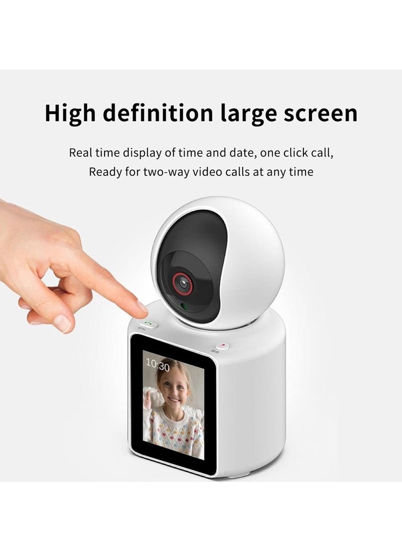 FARROBIZZ Two-Way Video Calling Camera with 2.8 inch HD Screen, 1080P Indoor Home Security Camera, Indoor Home Nanny Camera, Pet Camera, Dog Camera, Baby/Nanny Camera with Phone App  - Image 2