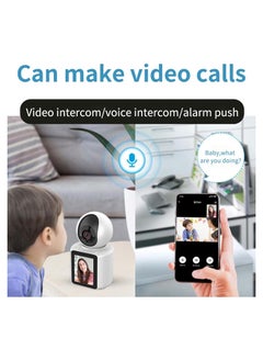 FARROBIZZ Two-Way Video Calling Camera with 2.8 inch HD Screen, 1080P Indoor Home Security Camera, Indoor Home Nanny Camera, Pet Camera, Dog Camera, Baby/Nanny Camera with Phone App  - Image 3