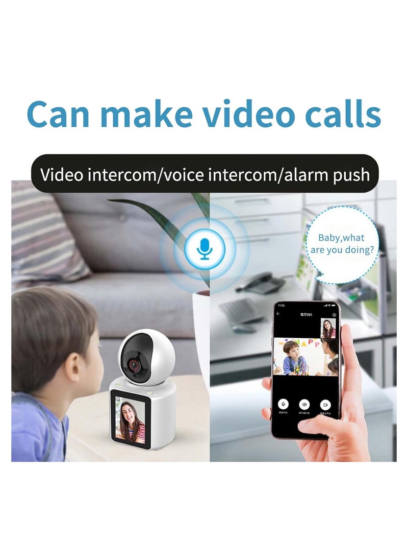FARROBIZZ Two-Way Video Calling Camera with 2.8 inch HD Screen, 1080P Indoor Home Security Camera, Indoor Home Nanny Camera, Pet Camera, Dog Camera, Baby/Nanny Camera with Phone App  - Image 3