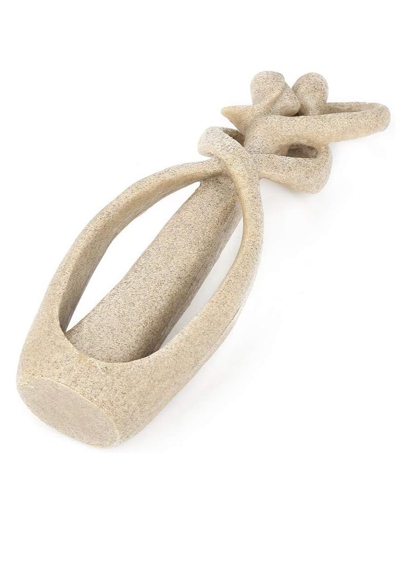 راكسوم تمثال حب لطيف، تمثال المفكر، منحوتة حب، تماثيل راتنجية، منحوتة تجريدية، زخرفة رف كتب جميلة لمحبي السيارات والرجال والمنزل - Image 2