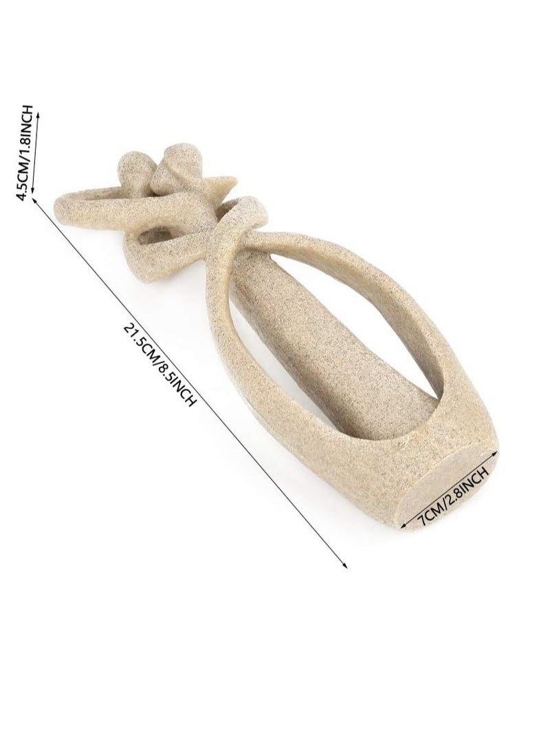 راكسوم تمثال حب لطيف، تمثال المفكر، منحوتة حب، تماثيل راتنجية، منحوتة تجريدية، زخرفة رف كتب جميلة لمحبي السيارات والرجال والمنزل - Image 4