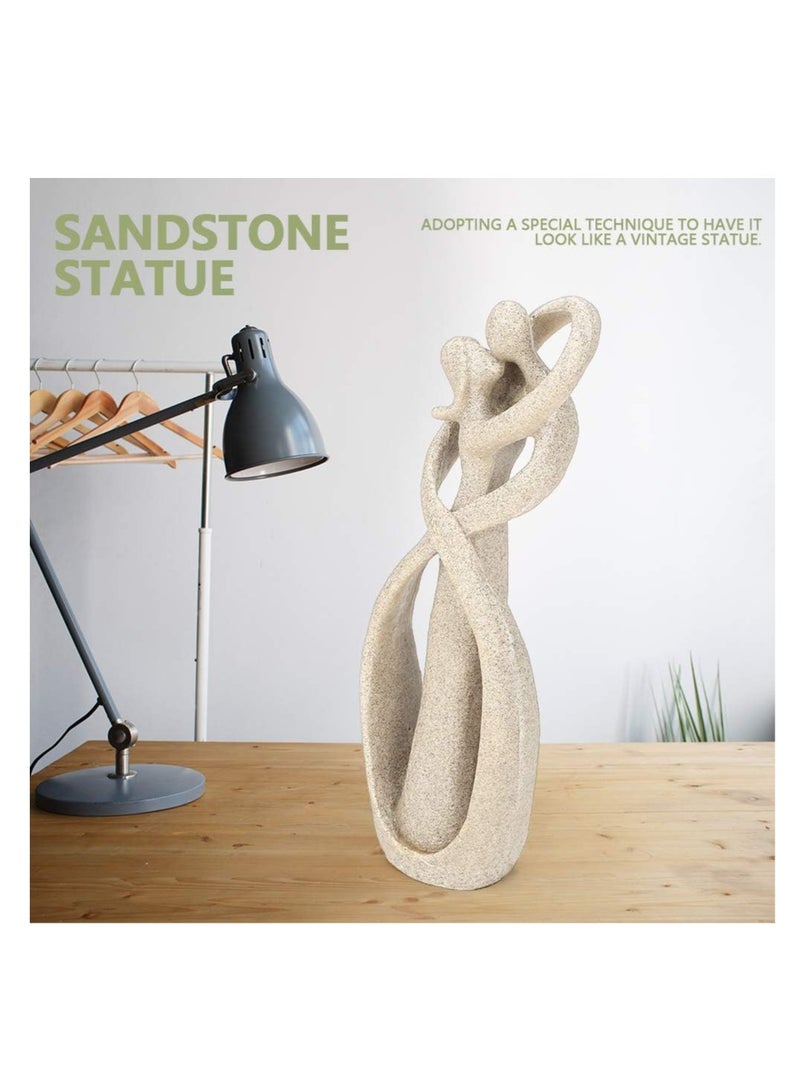 راكسوم تمثال حب لطيف، تمثال المفكر، منحوتة حب، تماثيل راتنجية، منحوتة تجريدية، زخرفة رف كتب جميلة لمحبي السيارات والرجال والمنزل - Image 5