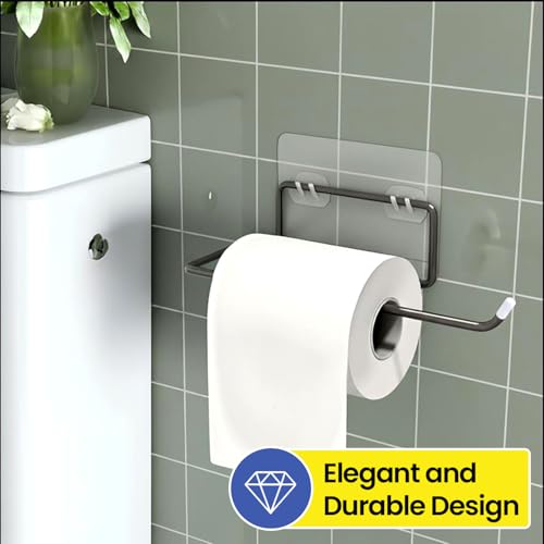 WonderStand Toilet Paper Holder, Bathroom Toilet Paper Roll Holder Wall Mounted, Toilet Tissue Hanger (Set of 1) - Image 4