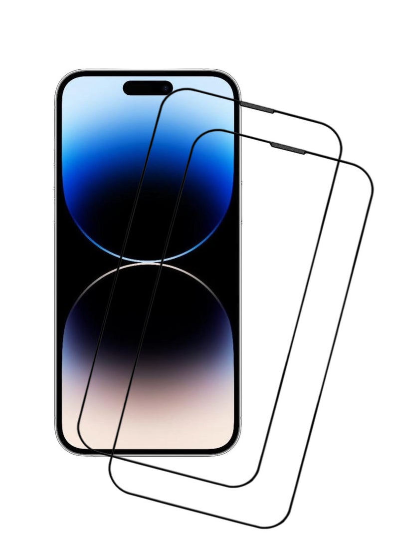 ACLIX 2 Pieces Antistatic ESD Dustproof Premium Quality High Definition Tempered Glass Screen Protector Designed For  iPhone 14 Pro Max - Image 1