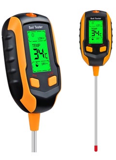 NajmStyle 4-in-1 Soil Moisture Meter,Digital Plant Temperature/Soil Moisture/PH Meter/Sunlight Intensity/Environment Humidity Backlight LCD display Soil Test Meter for Gardening, Farming,and Outdoor Plants  - Image 1