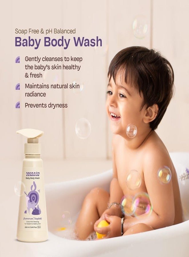 Maate Baby Body Wash 250 ml & Diaper Rash Cream 70 ml (Pack of 2) | Natural Care with Beetroot, Aloe Vera & Avocado Oils | Tear-Free, Soothing, pH Balanced for Sensitive Skin | Babies & Kids 0m+ - Image 2