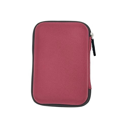 GadgetBite Hard Disk Case External Printed Hard Drive Disk Enclosure Portable Carrying EVA Case Cover Pouch Casing for 2.5 Inch Hard Drive (Red) - Image 3
