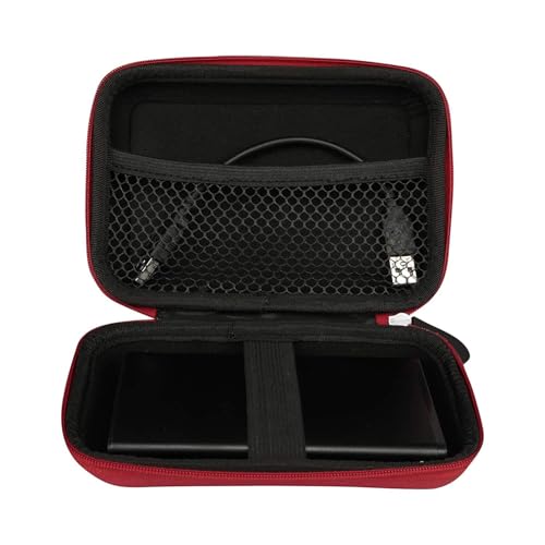 GadgetBite Hard Disk Case External Printed Hard Drive Disk Enclosure Portable Carrying EVA Case Cover Pouch Casing for 2.5 Inch Hard Drive (Red) - Image 4