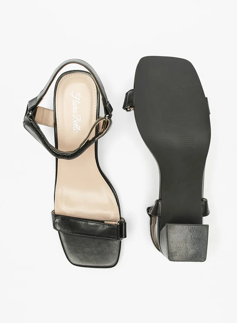 فلورا بيلا من شو إكسبرس Womens Block Heel Sandals with Hook and Loop Closure