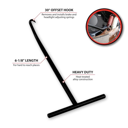 Performance Tool W86557 Headlight Adjusting and Brake Spring Tool, Heat Treated Alloy Construction, Easy Access to Hard to Reach Areas - Image 2
