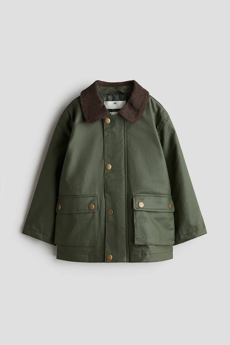 اتش اند ام جاكيت من التويل المشمع