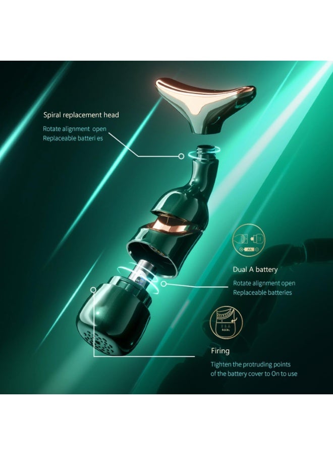 جهاز تدليك الوجه بالاهتزاز متعدد الوظائف 3 في 1 – عناية متكاملة لمكافحة تجاعيد الوجه والعينين والرقبة - Image 3