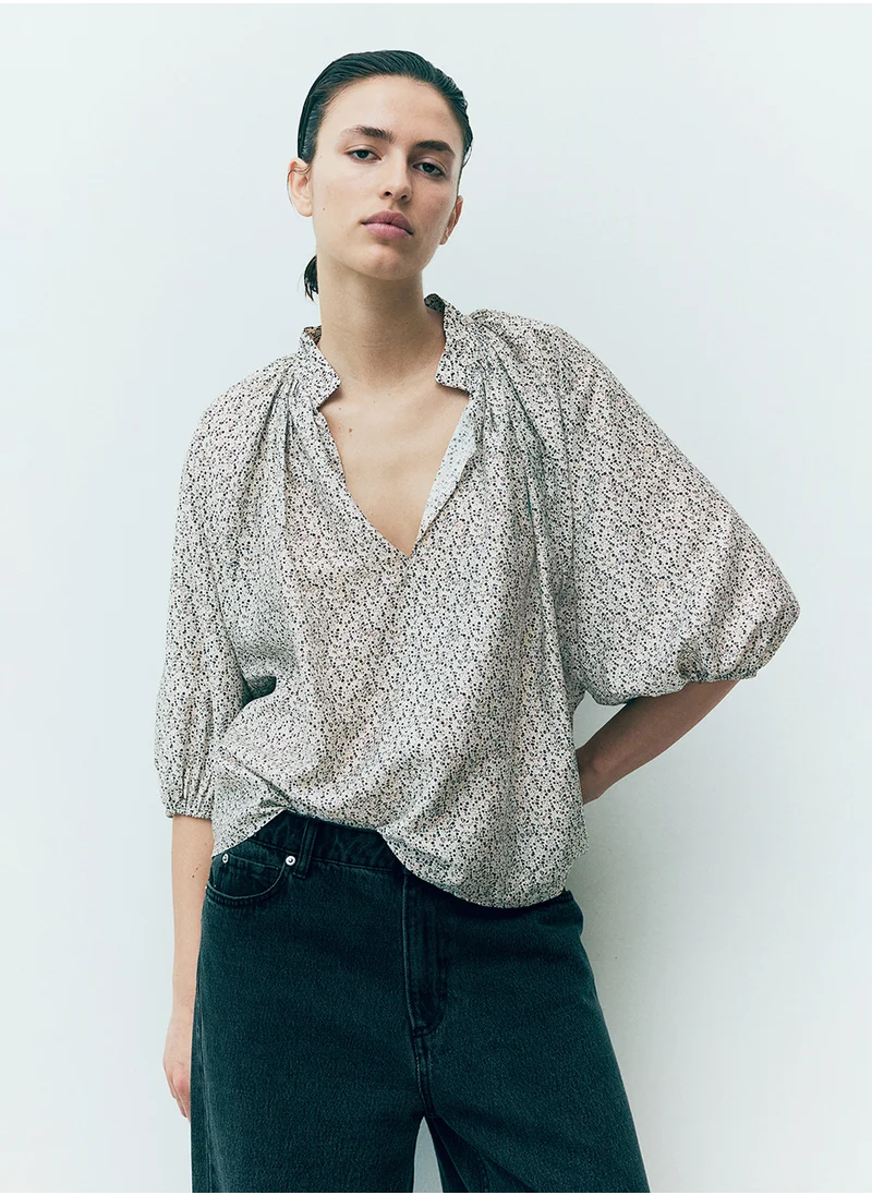 اتش اند ام Balloon-Sleeved Blouse