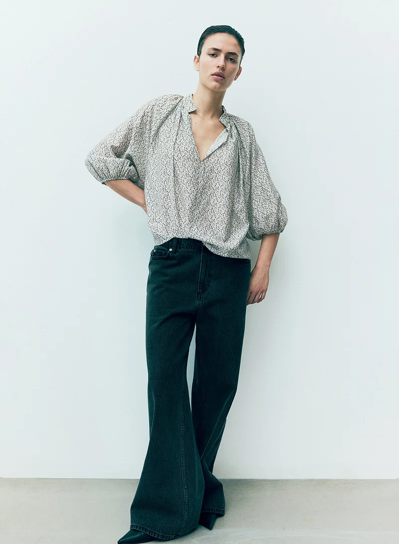 H&M Balloon-Sleeved Blouse