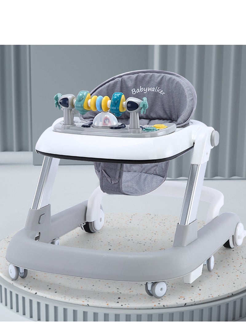 TDOO 3 In 1 Baby Walker With Adjustable Height & Musical Toy, 6 - 18 Months - Image 1