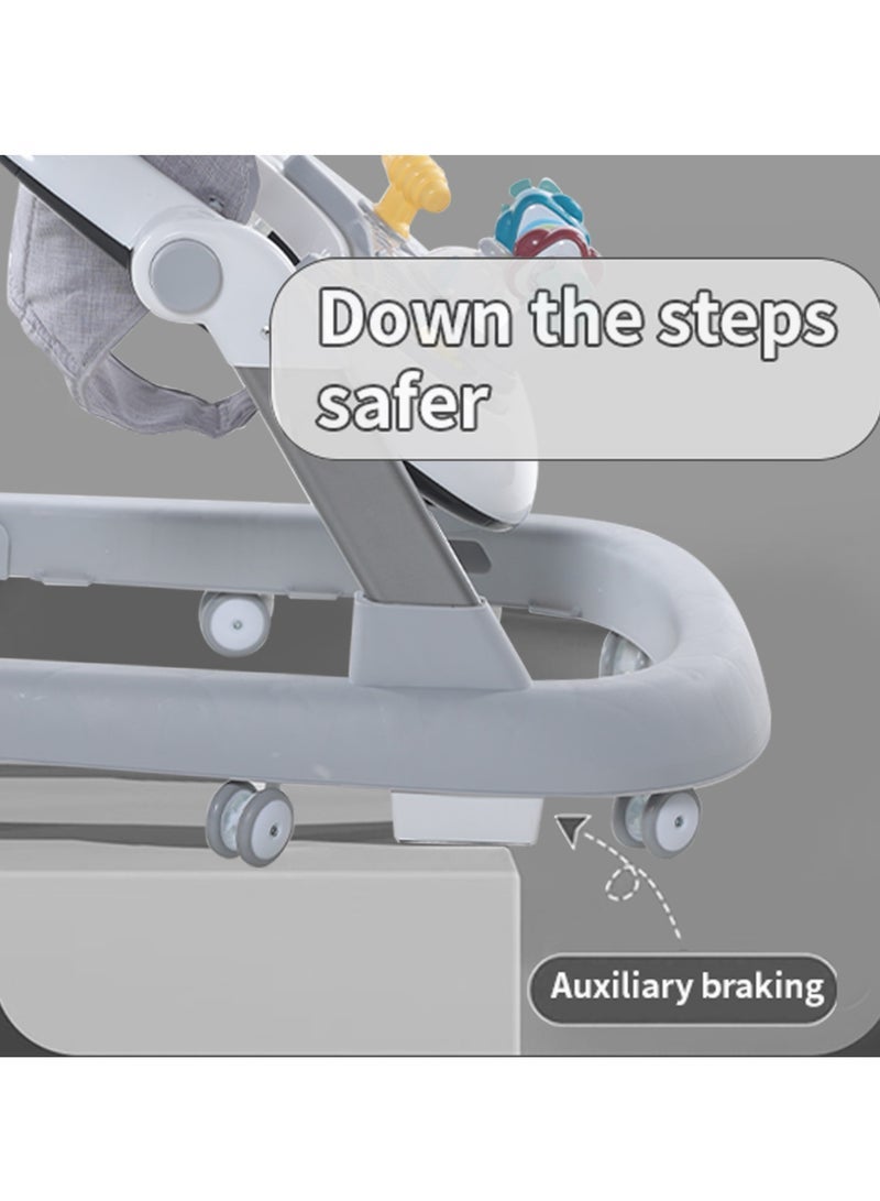 TDOO 3 In 1 Baby Walker With Adjustable Height & Musical Toy, 6 - 18 Months - Image 4