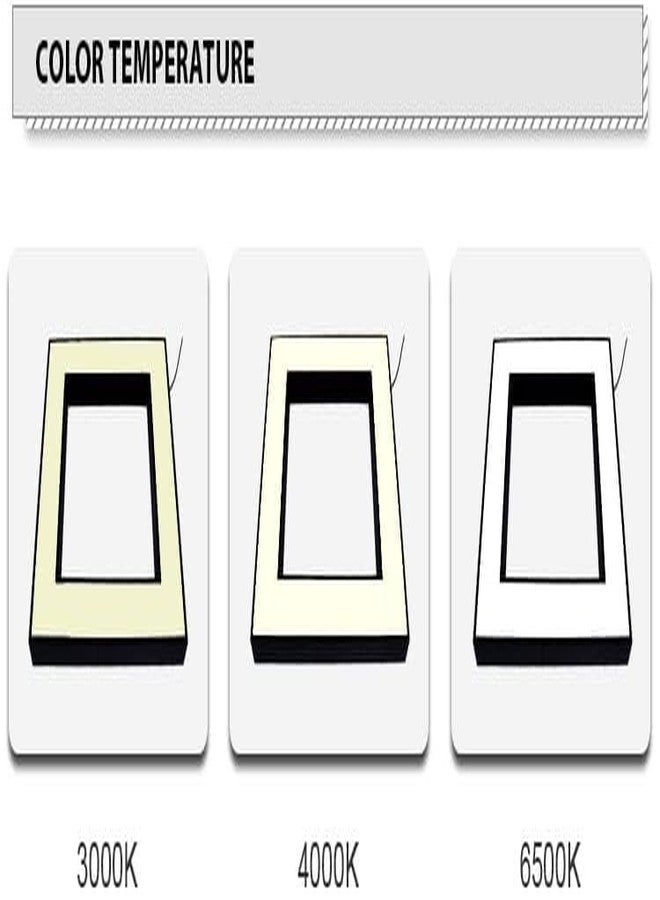 Glowave Black Hanging Profile Light LED Square Ceiling Pendant Fixture 36 Watts for Kitchen, Bar, Malls, Living Room - Tricolour |White, Warm White, Natural White | P-826 (Hollow) - Image 5