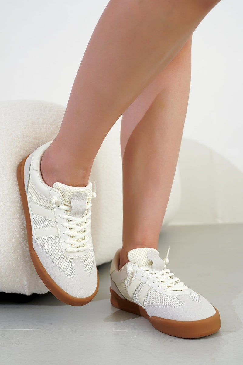 Project Cloud 100% Genuine Leather Casual Sneakers for Women - Memory Foam Insoles - Womens Shoes & Lightweight Women's Fashion Sneakers - Slip On Shoes for Women Footwear (Verdy, Whit, 9) White - Image 2