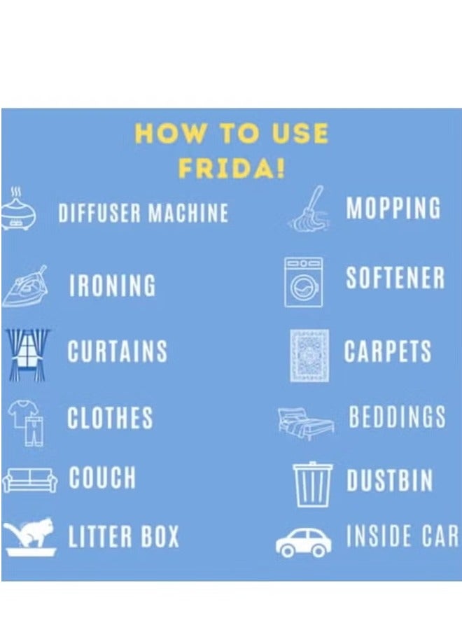 Frida All-Purpose Home Cleaning Fragrance, Arabian Jasmine Scent, 480ml - Image 2