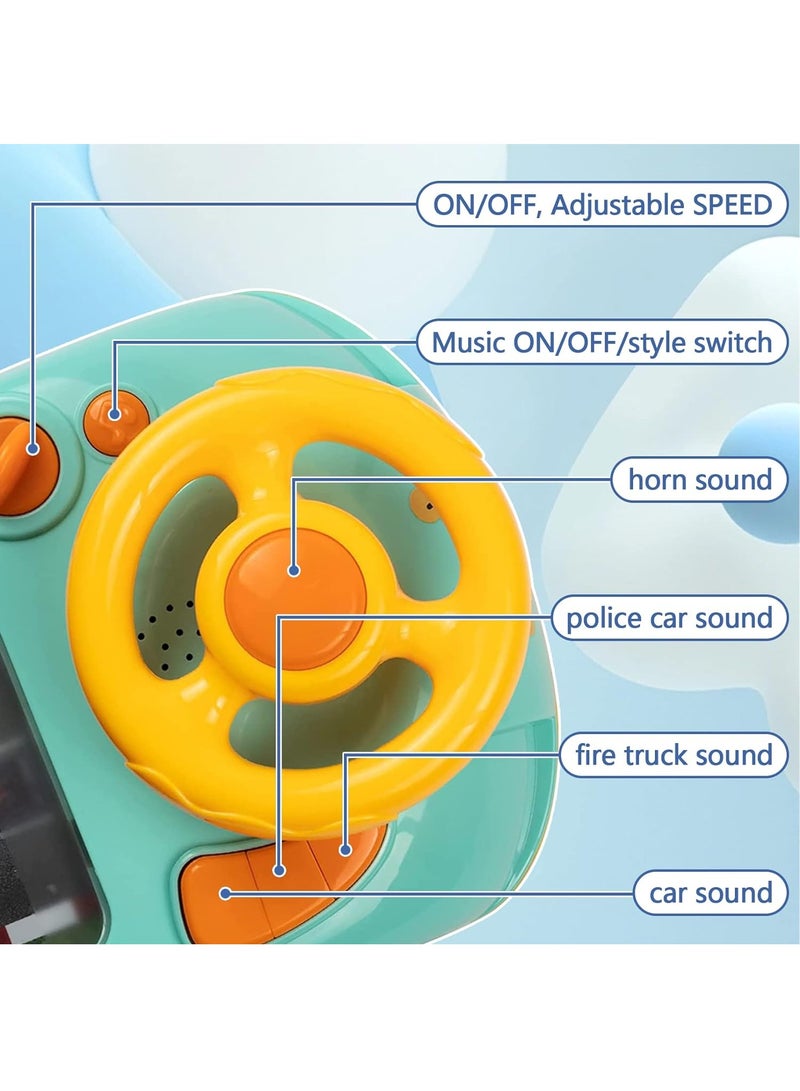 Steering Wheel Game Toys for Kids Simulated Driving Racing Car Game with Musical Interactive Educational Learning Racing Desktop Game Sensory Toy for Young Children (Racing)  - Image 2