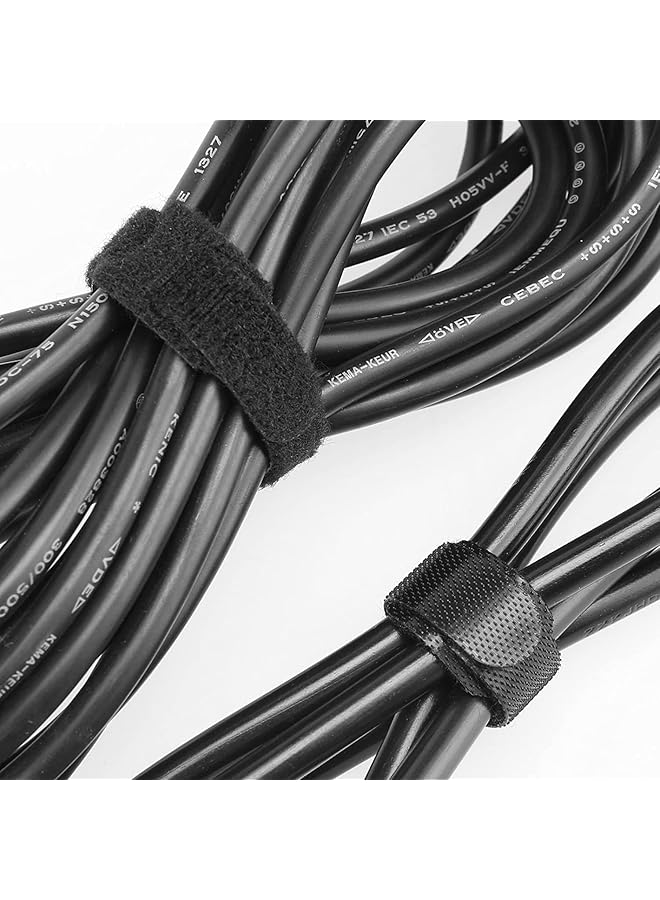 erorex 100Pcs Cable Ties Reusable Ties Cable Management Adjustable Cord Organizer Ties Cable Straps Multi Purpose Tie Wraps Fastening Straps Used For Headphones Phones Computer Tv Electronics - Image 5