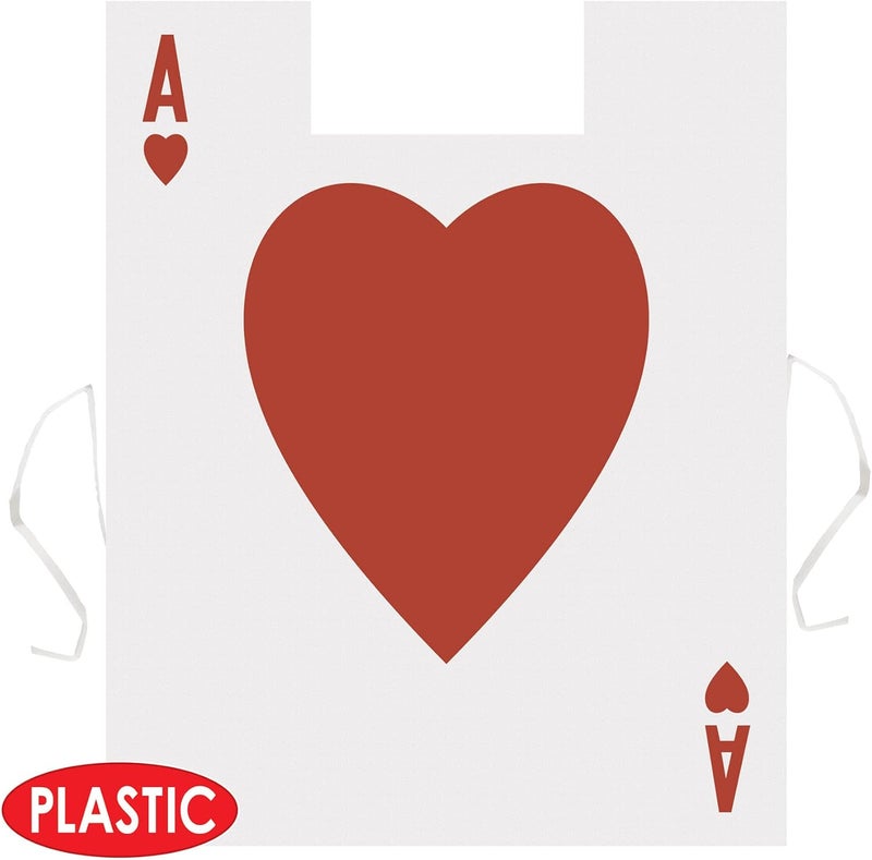 Beistle Plastic Card Suit Vests 3Pack Playing Card Sandwich Board Vests with Ace of Hearts and Harlequin Design Costume Accessories for Las Vegas Casino Nights Game Night Gambling Parties - Image 5