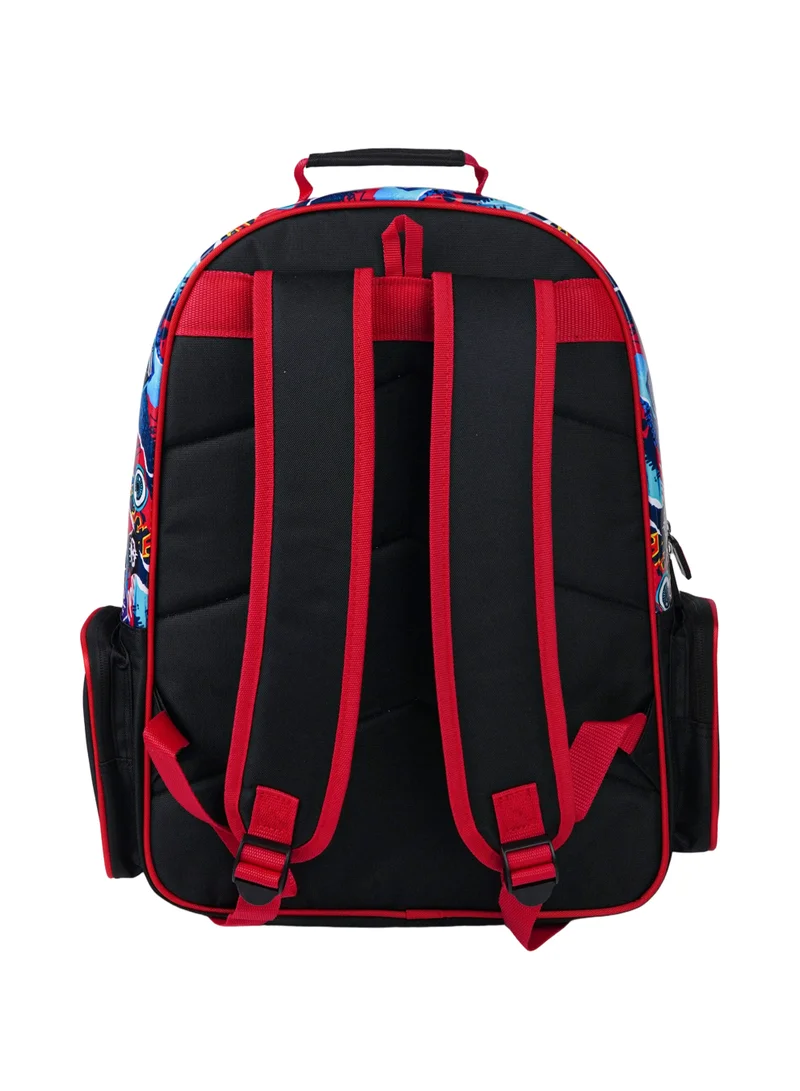 Netflix  Netflix Stranger Things Regular Backpack 18" | Large Capacity Multi-Pocket School Backpack for Kids & Teens | Hawkins Adventure School Bag | Travel & Everyday Backpack for Men | Best Price UAE